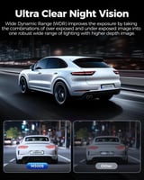 داش كام AZDOME M300S – تصوير عالي الدقة، رؤية ليلي...