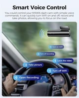 داش كام AZDOME M300S – تصوير عالي الدقة، رؤية ليلي...