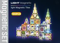 قلعة الأضواء السحرية – 100 قطعة مغناطيسية مضيئة CH...
