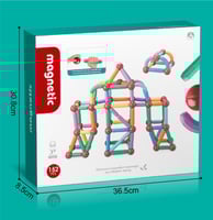 مجموعة البناء المغناطيسية الهندسية – 152 قطعة CH13...