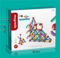 مجموعة القلاع المغناطيسية – | 127 قطعة لتصميمات تخ...