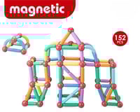 مجموعة البناء المغناطيسية الهندسية – 152 قطعة CH13...