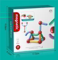 مجموعة البناء المغناطيسية – 25 قطعة CH1369