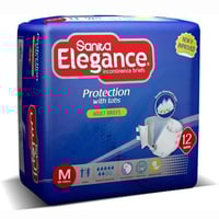 سانيتا اليجانس - حفائض كبار السن مقاس وسط 12 حفاضة