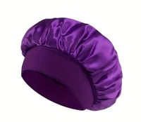 غطاء شعر من الساتان وحواف قطنية للمحافظة على الشعر