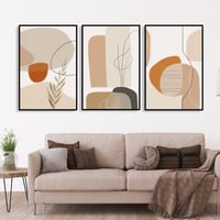 طقم من 3 لوحات ثلاثية بتصميم عصري