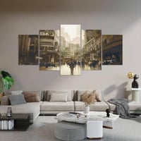 لوحة كلاسيك مقسمه بتصميم عصري