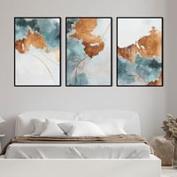 طقم من 3 لوحات ثلاثية بتصميم عصري