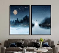 طقم لــوحات ثنائية بتصميم عصري