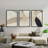طقم من 3 لوحات مودرن ثلاثية
