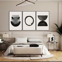 طقم من 3 لوحات مودرن ثلاثية