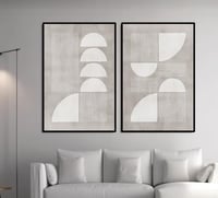 طقم لــوحات ثنائية بتصميم عصري