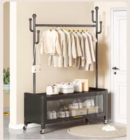 علاقة ملابس متعددة الاستخدام بتصميم عصري وذكي للتخ...