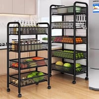 عربة تخزين متعددة الاستخدامات بخمسة مستويات مع عجل...