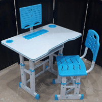 طاولة دراسة للأطفال بارتفاع قابل للتعديل مع كرسي م...