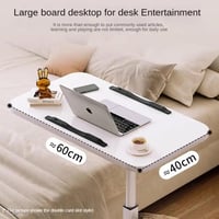 طاولة مع عجلات قابلة للتعديل وضبط الارتفاع للكمبيو...