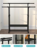 رف الملابس شديد التحمل، منظم الملابس المتدحرجة، تع...