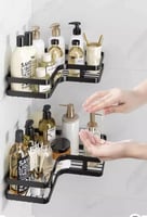 رفوف حمامات زاوية ستيل لاصقة متوفر قطعه/قطعتين أني...