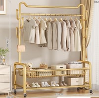 علاقة ملابس معدنية فاخرة بتصميم عصري ومتعدد الاستخ...