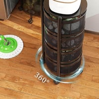 عربة تخزين معدنية بعجلات 5 طبقات متعددة الطبقات لل...