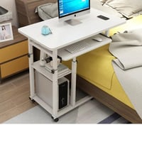 طاولة كمبيوتر مكتبي متحركة مع درج للكيبورد (80×45)...