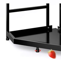 رف زاوية معدني ثلاثي الطوابق لتنظيم المطبخ - مناسب...