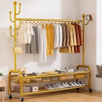 “علاقة ملابس متينة مع رفوف تخزين عرض 150سم بارتفاع...