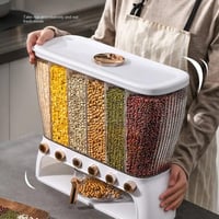 موزع و حافظة تخزين حبوب مقاوم للرطوبة 6 خانات