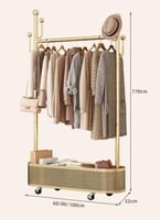 علاقة ملابس عملية مع مساحة تخزين إضافية وتصميم