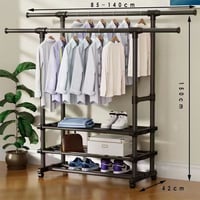 رف الملابس شديد التحمل، منظم الملابس المتدحرجة، تع...