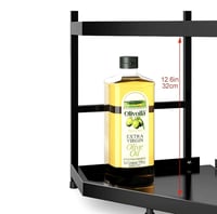 رف زاوية معدني ثلاثي الطوابق لتنظيم المطبخ - مناسب...