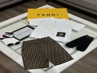 طقم فندي تيشرت+شورت