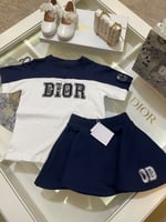 طقم ديور تيشرت+تنورة