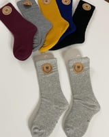 جوارب اطفال رمادي فاتح