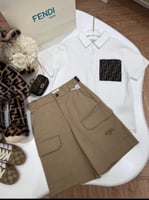طقم فندي تيشرت +شورت