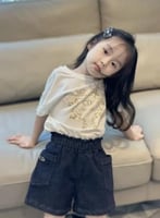 طقم ديور تيشيرت + شورت جينز