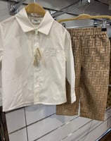 طقم فندي قميص +بنطلون