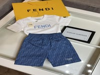 طقم فندي تيشرت +شورت