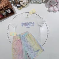 طقم فندي تيشرت+شورت