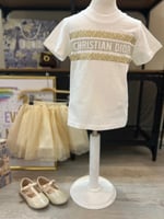 طقم ديور بنات تنوره+ تيشيرت