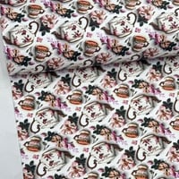 قماش كتان تركي عرض 180 سم ديجيتال