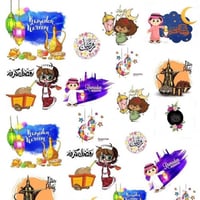 قماش ديجيتل رسومات رمضانيه