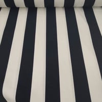 قماش كتان مقلم اسود