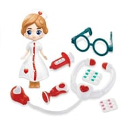 طقم دكتور مع دمية ممرضة وإكسسوارات20-2852949