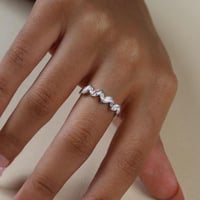 خاتم بتصميم ناعم مطلي