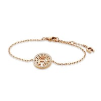 اسوارة اقنر ذهبي وردي