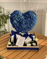 تنسيق القلب الازرق