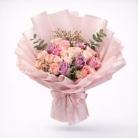 باقة همس الورد - جوري وبيبي روز