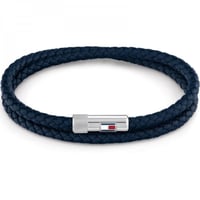 اسوارة تومي هيلفيغر جلد كحلي