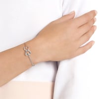 اسواره على شكل قلبين متداخلة من سواروفسكي